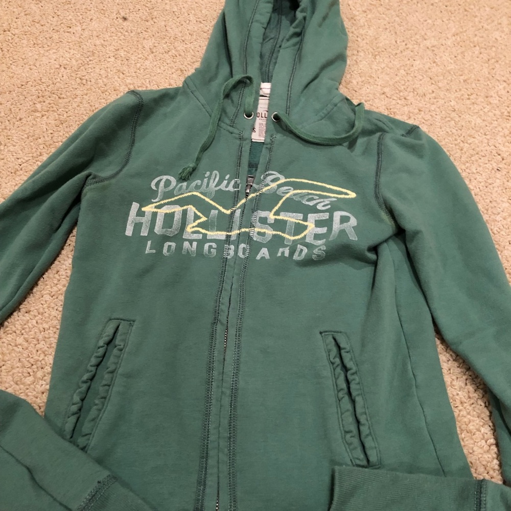 Green Hollister Hoodie